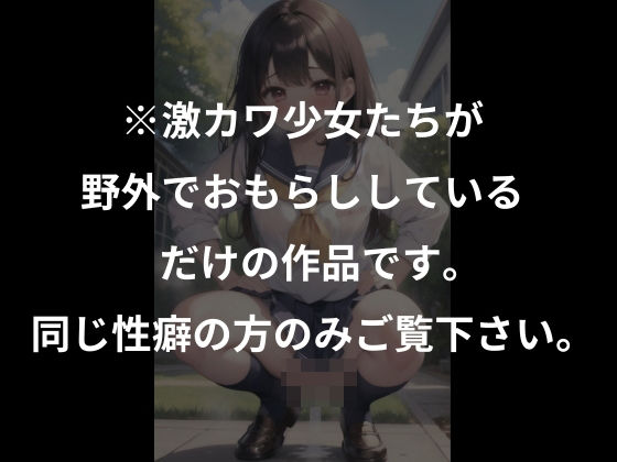 ※激カワ少女たちが野外でおもらししているだけの作品です。同じ性癖の方のみご覧下さい。