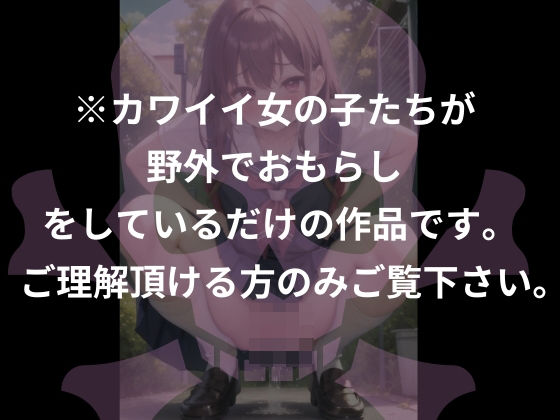 ※カワイイ女の子たちが野外でおもらしをしているだけの作品です。ご理解頂ける方のみご覧下さい。