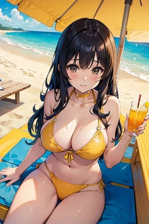 真夏の海にいたえろえろ巨乳美女達2 画像1