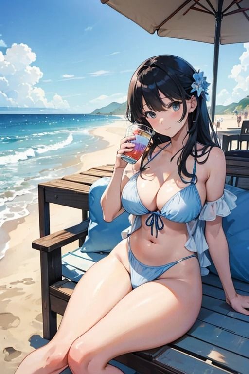 真夏の海にいたえろえろ巨乳美女達2_6