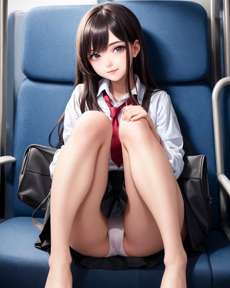 電車の中でパンツを見せつけるブームになった世界