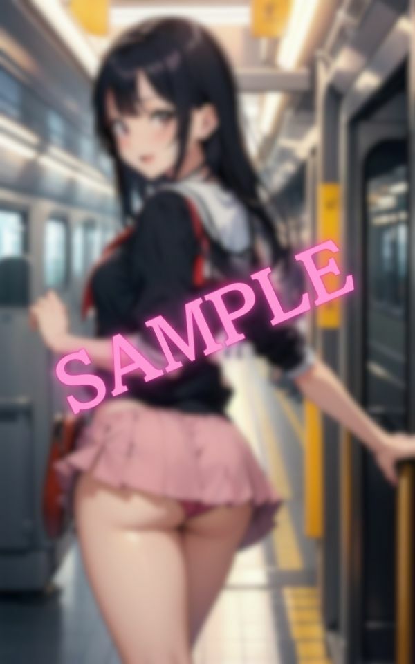 超ミニスカすぎてパンツが見えてしまっている美少女の画像集5