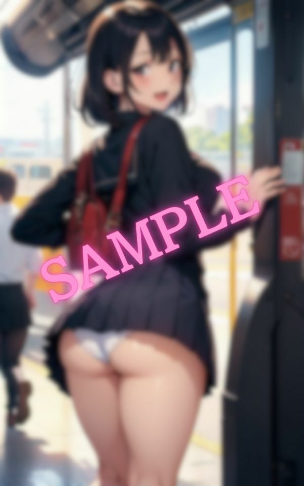 駅でたまに見かけけるパンツが見えている美少女達