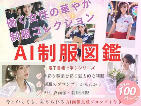 【AI美女プロンプト100選】コピーOK！AI制服図鑑 働く女性の華やか制服コレクション