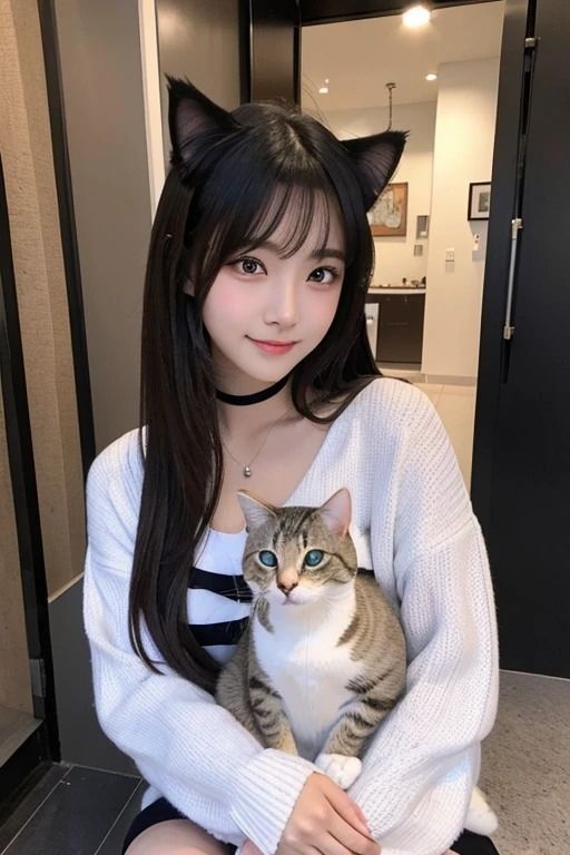 ネコと美:猫と過ごす美女たちの優雅な瞬間 画像5