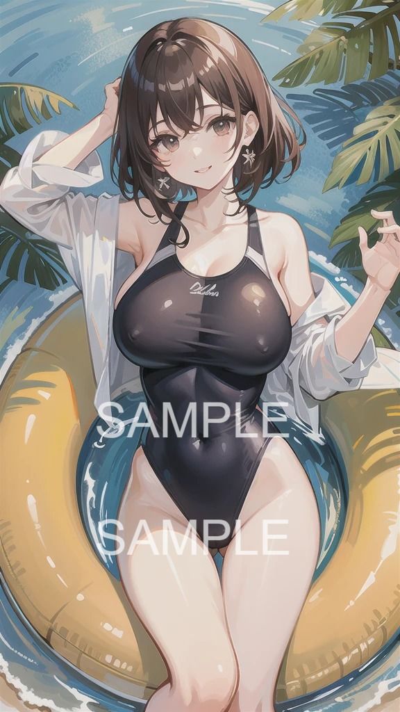 夏の美女。水着ファッションAIイラスト集 画像2