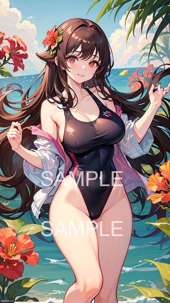 夏の美女。水着ファッションAIイラスト集 画像5