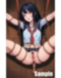 セーラー服 開脚拘束 画像2