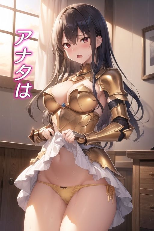 嫌な顔でスカートたくし上げてパンツ見せる娘〜女騎士編〜_6