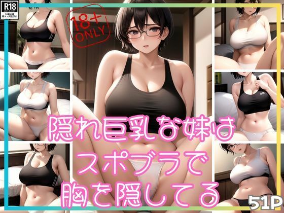 隠れ巨乳な妹はスポブラで胸を隠してるらしい_1