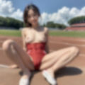 開脚陸上女子2【競技場でおっぱい丸出しアソコ丸出し】