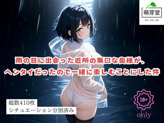 雨の日に出会った近所の無口な奥様が、ヘンタイだったので一緒に楽しむことにした件