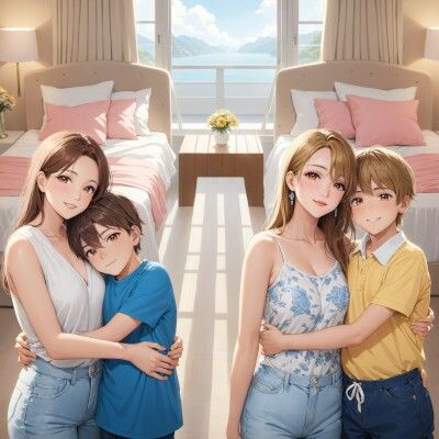 「夏・fiery and romantic summer with mom」KnitMomのイラスト集第35弾_4