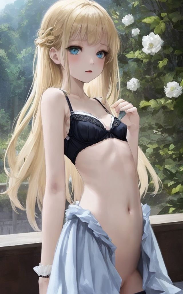 Transparent lingerie and flower 画像8