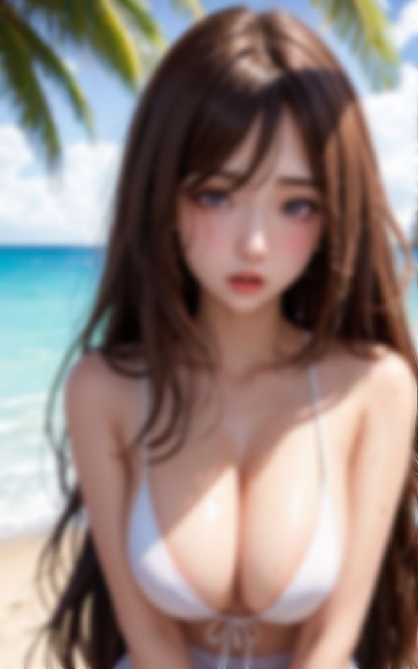 生意気な目線で見つめるあざとい淫乱水着美女 画像7