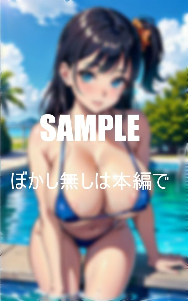 真夏のセクシービキニ美女たちの触ってみたい爆乳オッパイ