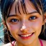 【初エッチ版】笑顔のマイクロビキニ貧乳女子校生ネコミミS級ロリ顔美少女の海外黒ギャルコスプレイヤー【AIグラビア写真集】No.010