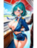 【R-18】エチエチスチュワーデスさん（女上司）-フライト中に急接近！そんなに近いと緊急着陸不可なんだがw- 画像1
