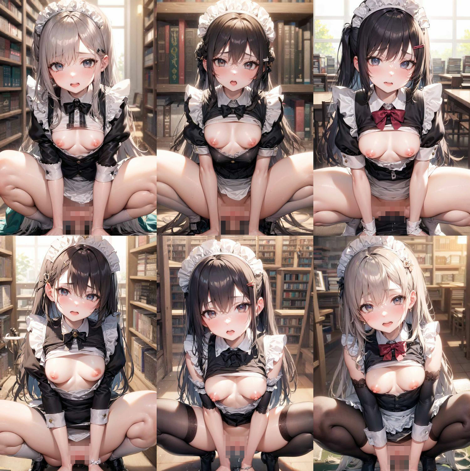 図書館で犯●れる貧乳メイド2