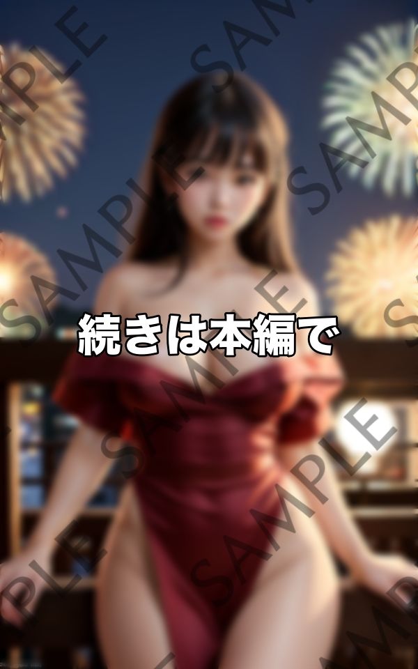 花火より君の巨乳の方が美しいよ...はだける浴衣から溢れる乳にみんな釘付け 画像4