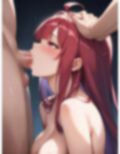 悪魔女子のフェラ顔集