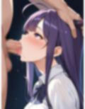 悪魔女子のフェラ顔集