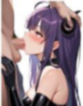 悪魔女子のフェラ顔集