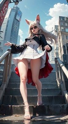 パンチラするバニーガール 画像9