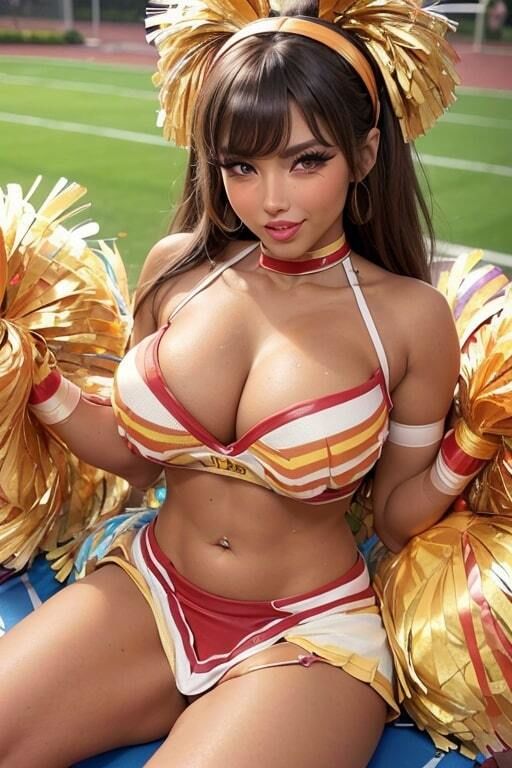 AIグラビア写真集 爆乳チア★ギャル度マシマシ 画像6