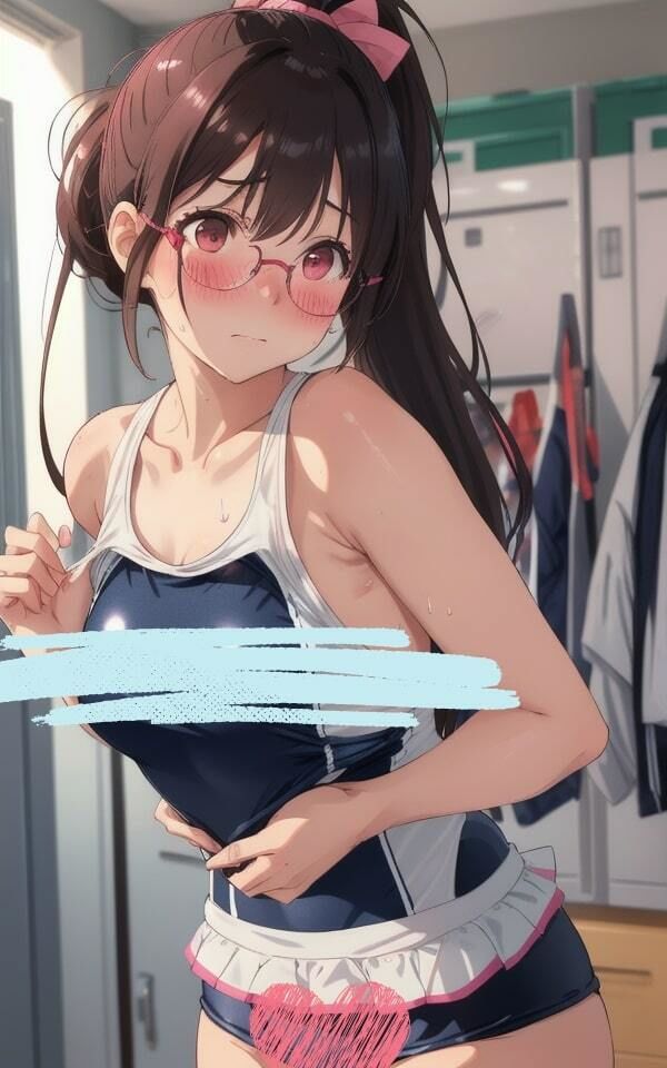 スクール水着が小さくなっちゃった 画像7