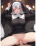 笑顔で慈善♪エッチな巨乳シスターイラスト集