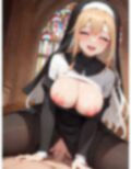 笑顔で慈善♪エッチな巨乳シスターイラスト集