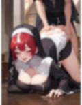 笑顔で慈善♪エッチな巨乳シスターイラスト集