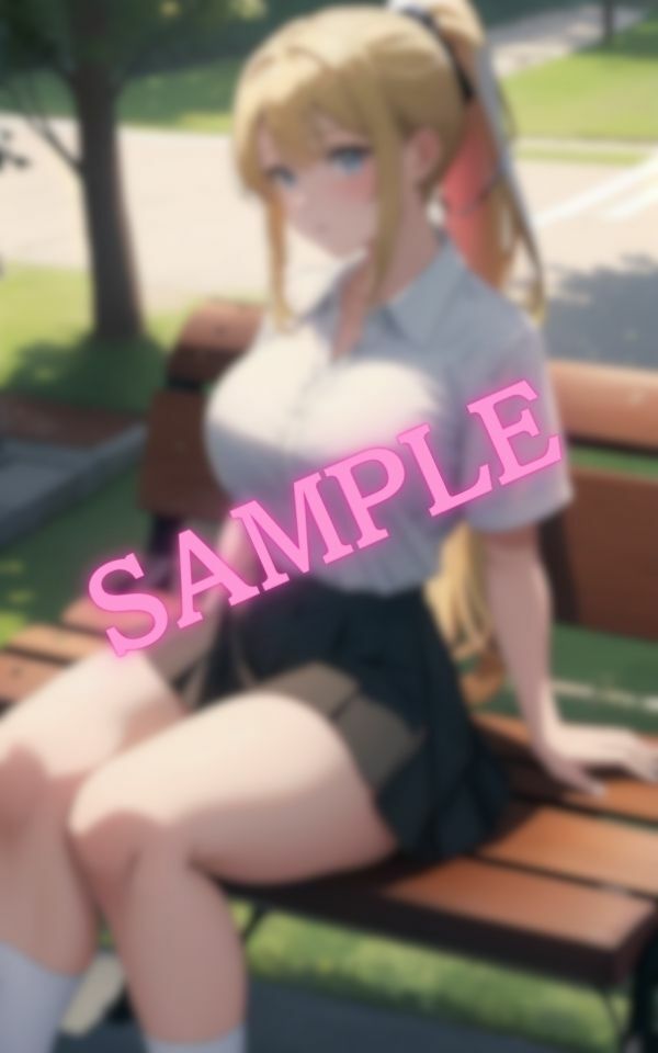 公園を散歩しているとセクシーな爆乳ギャルがベンチに座っていた4