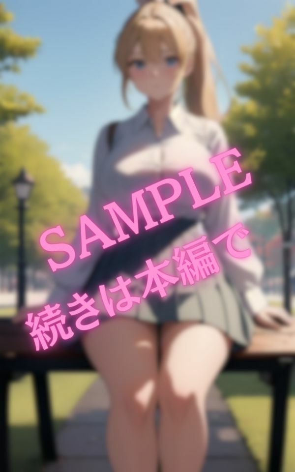 公園を散歩しているとセクシーな爆乳ギャルがベンチに座っていた_5