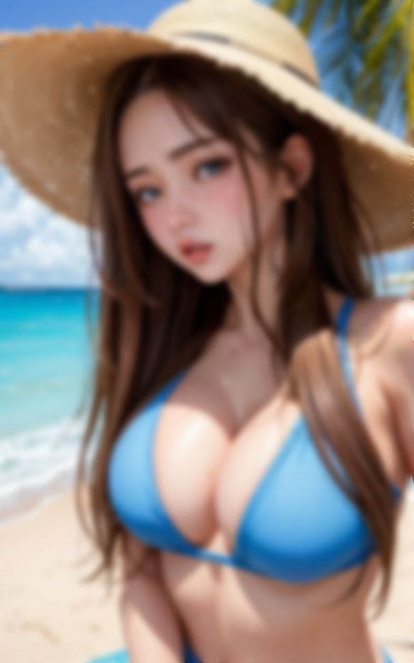 夏の海で遭遇したおっぱい丸見え淫乱ギャル画像集 画像7