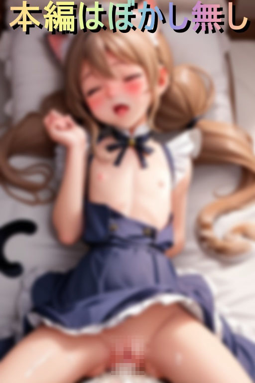 猫耳ロリ少女をメイド服姿で性教育してみた 画像6