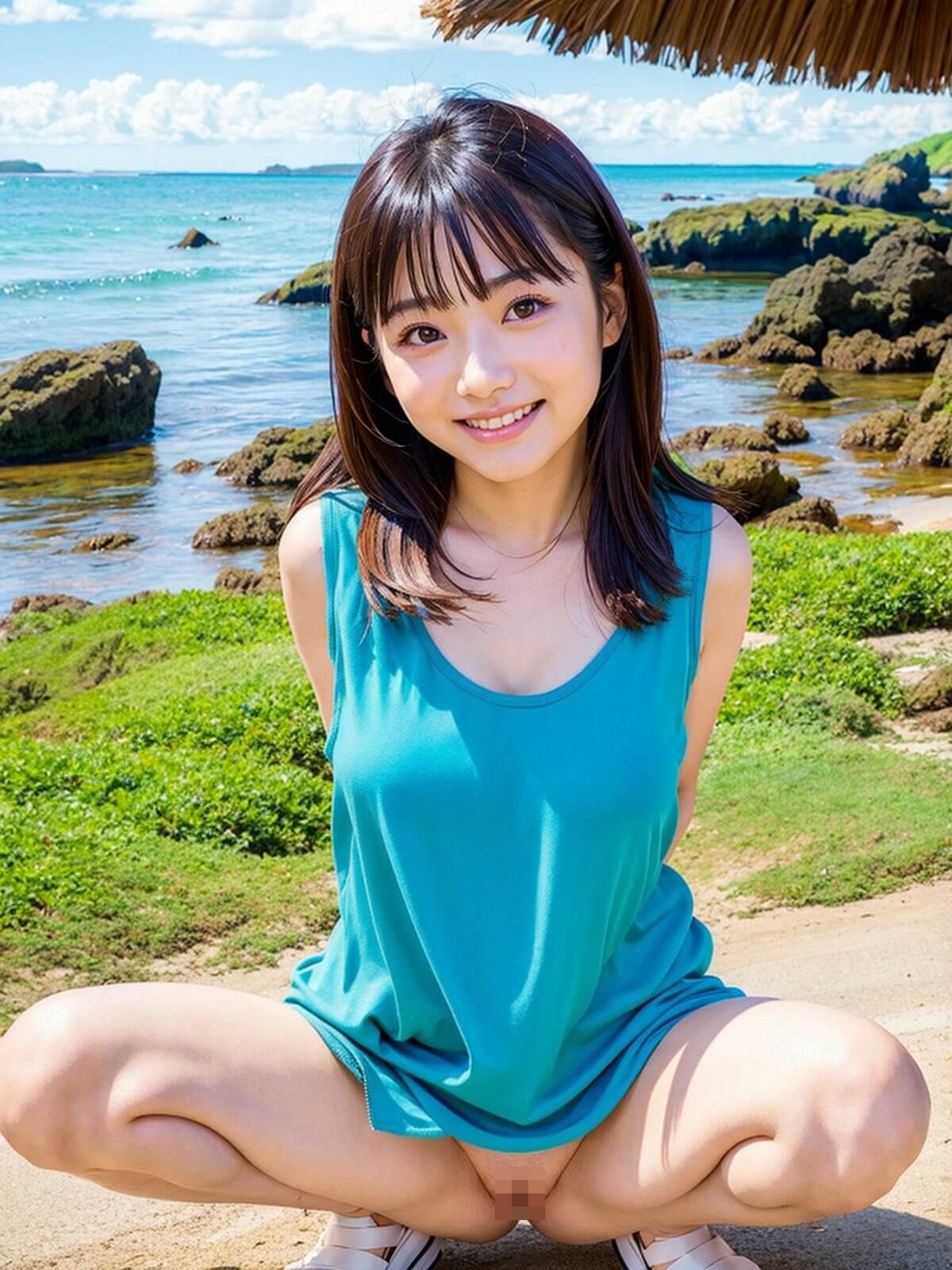 清楚系淫乱美女達との夏旅行 画像6