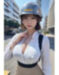 工事現場で輝く美女たち 画像4