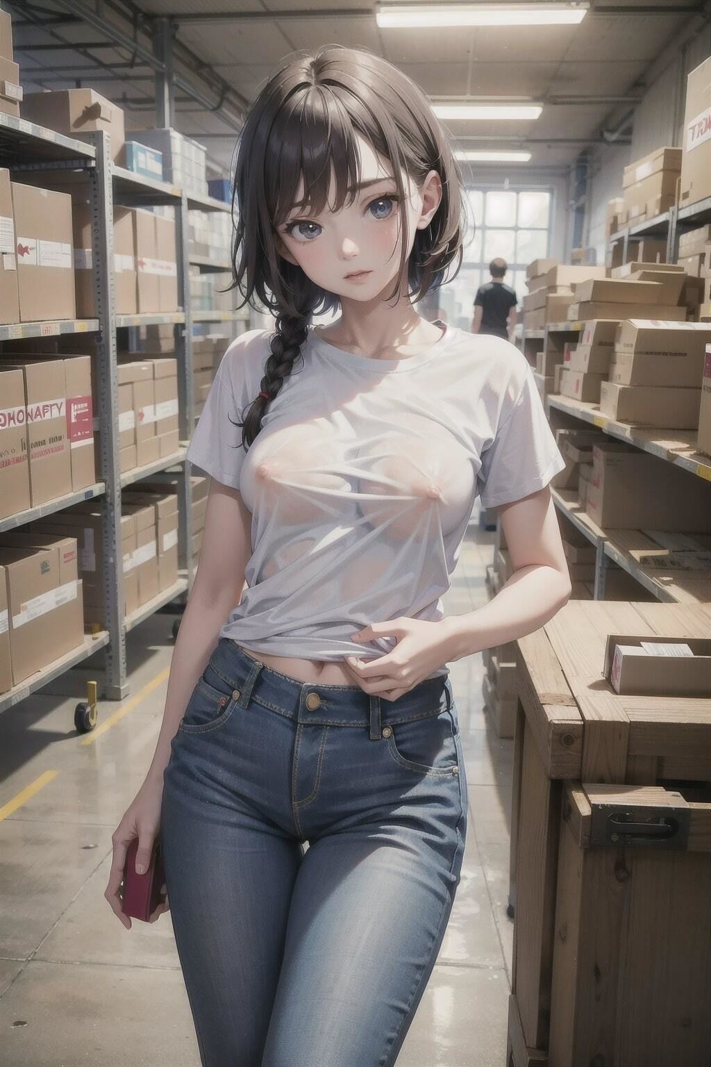 美女作業スタッフのCG集 画像10