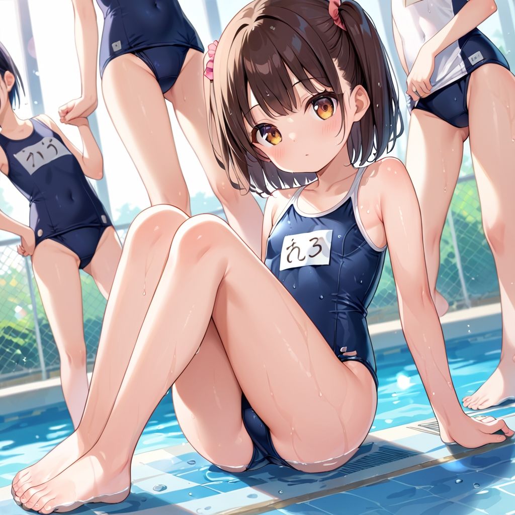 可愛い水辺の少女たち