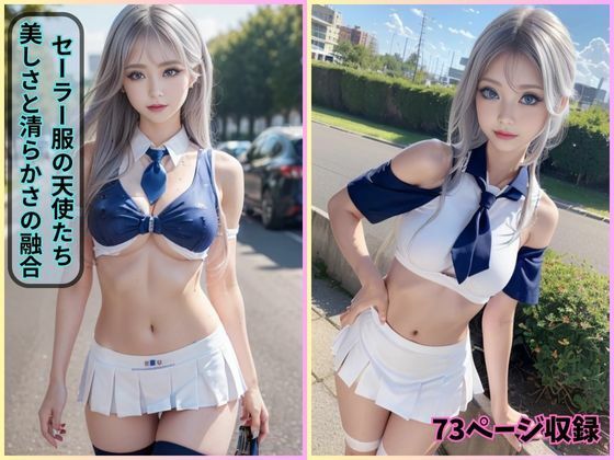 美女たちがもたらす感動的な写真集の中では【セーラー服の天使たち:美しさと清らかさの融合】