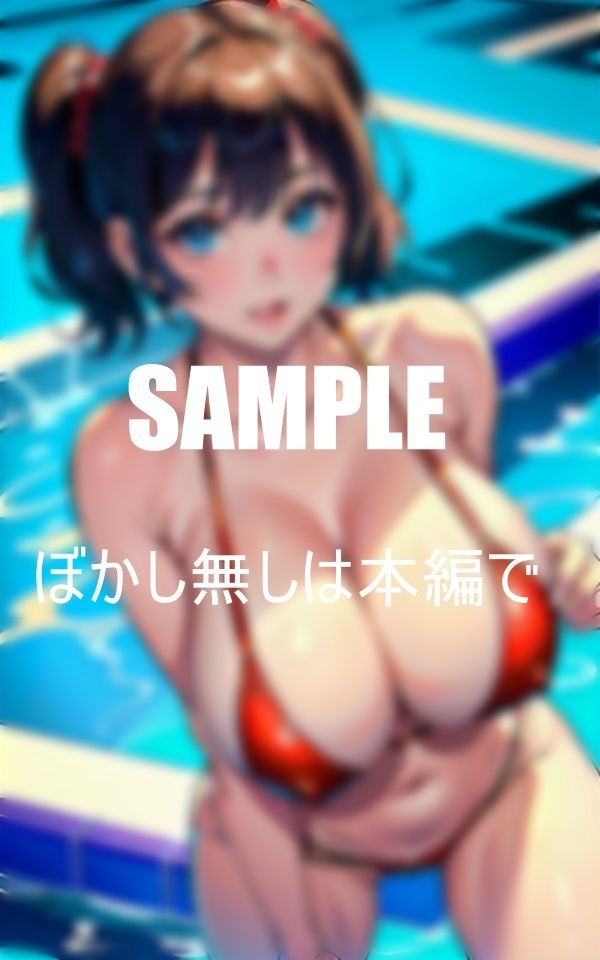 プールで挑発するいやらしぃ〜ビキニ美女たち 画像1