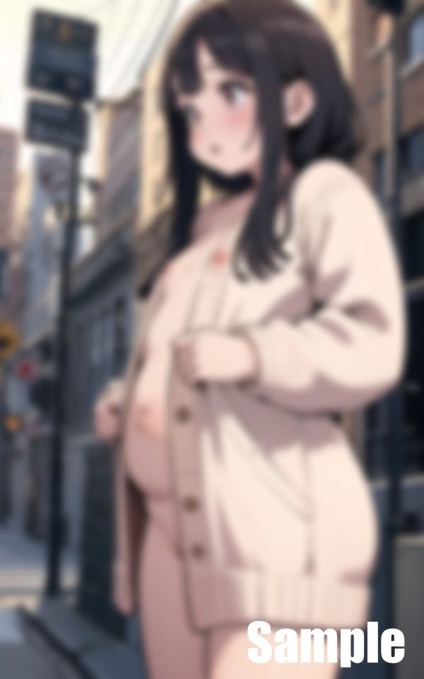 ぽっちゃり可愛い女子がカーディガンを着こなす 画像3