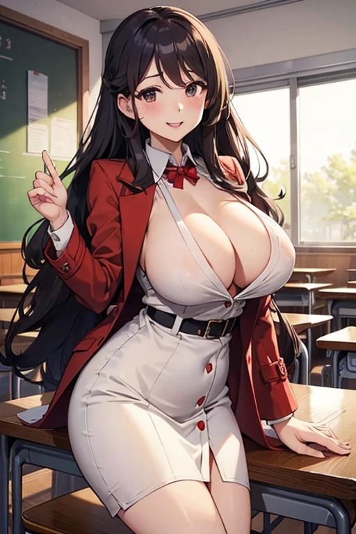 巨乳ムチムチ女教師との思い出1 画像1