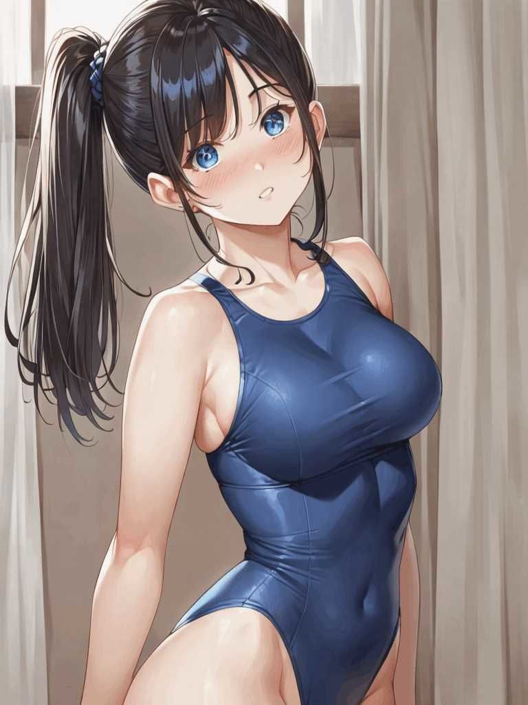 スクール水着の少女達 B 画像1