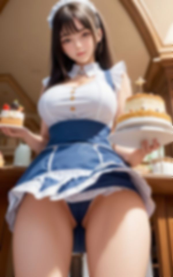 淫らな身体で接客するパンモロコスプレメイドちゃん