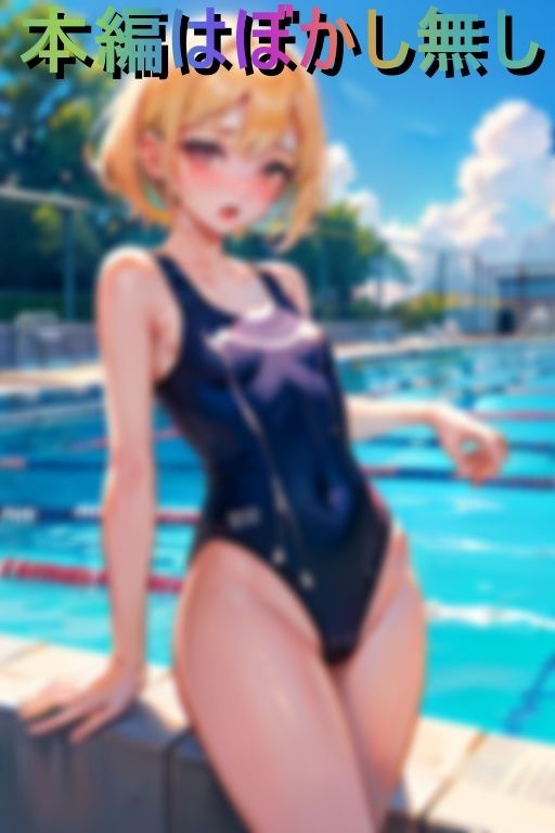 貧乳スク水小悪魔のくぱぁ誘惑プールサイド1