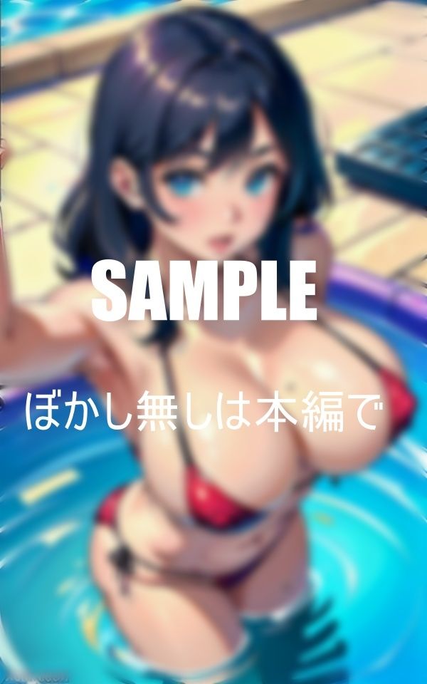 プールで痴女るセクシービキニ美女たち 画像3