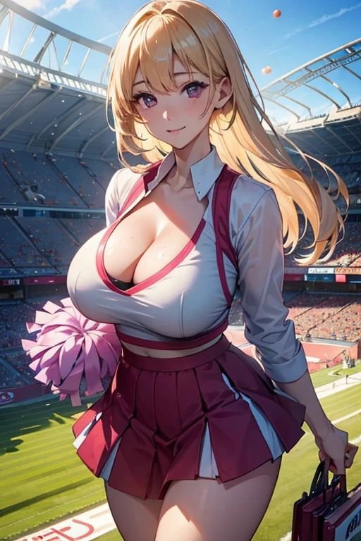 巨乳チアガールのエロエロ部活動1 画像1